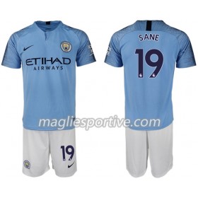 Completo Calcio Manchester City SANE 19 Bambino Divisa Prima 2018/2019